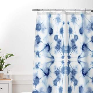 Mirror Dye Blue Shower Curtain