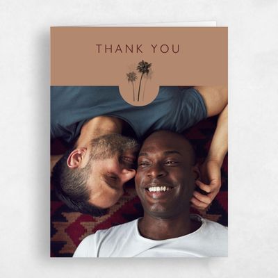 Camel, Brown Wedding Thank You - Anacostia Photo