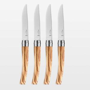 Opinel Olivewood Steak Knives | Set of 4 (to buy in France)