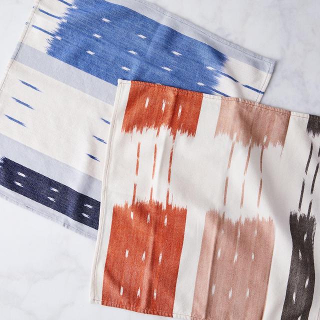 Handwoven Ikat Napkins (Set of 4) Rust