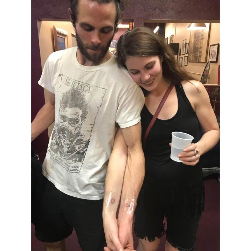 San Pedro, California 
..matching four leaf clover tattoos!