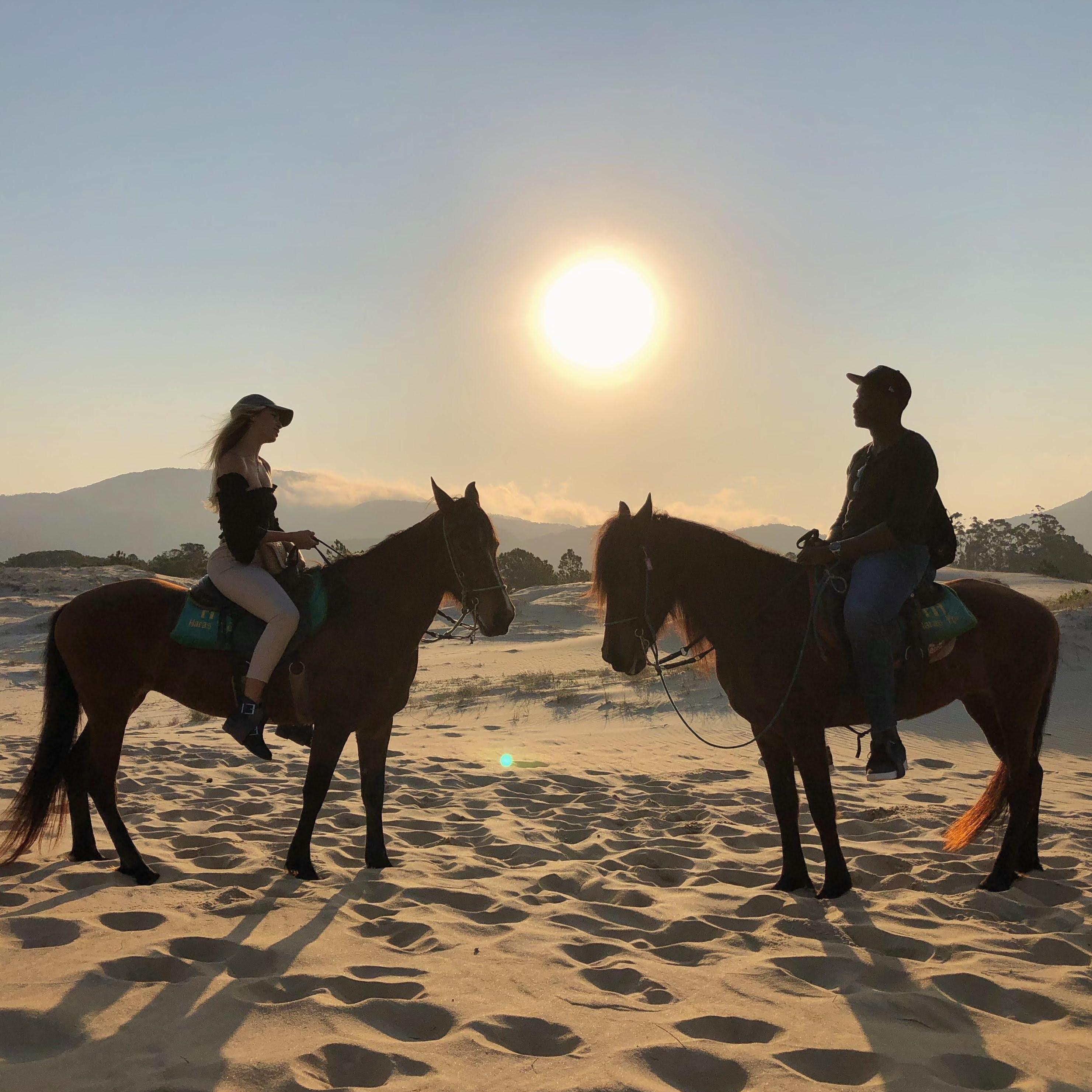 Horseback riding at Praia do Moçambique