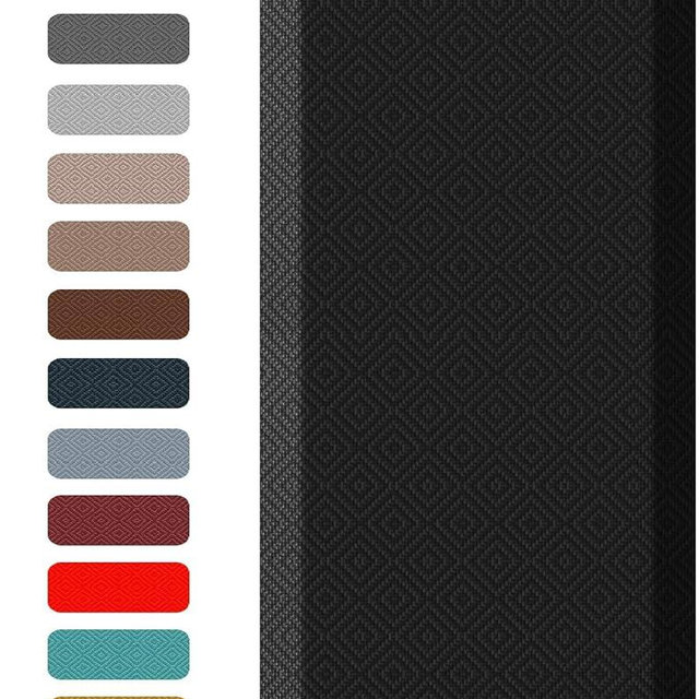 Ophanie Kitchen Mats for Floor, 3/4 inch Thick, 17x24 Anti Fatigue Cushioned Mat, Kitchen Rugs, Waterproof, Comfort Ergonomic Standing Mat for Office, Home, Sink, Black Non-Slip Ridged Bottom