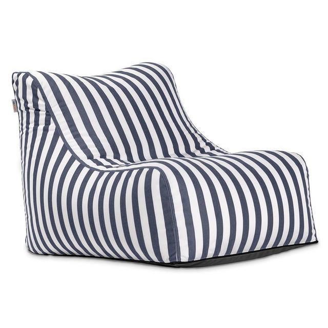Jaxx Ponce Outdoor bean bag chair, Navy Stripes
