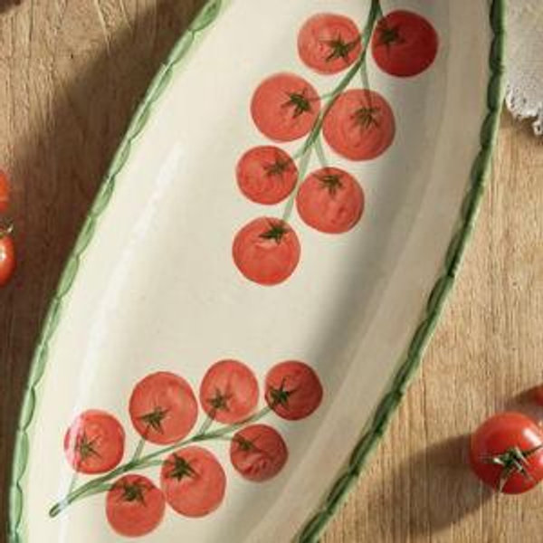Garden Tomato Stoneware Serving Dish
