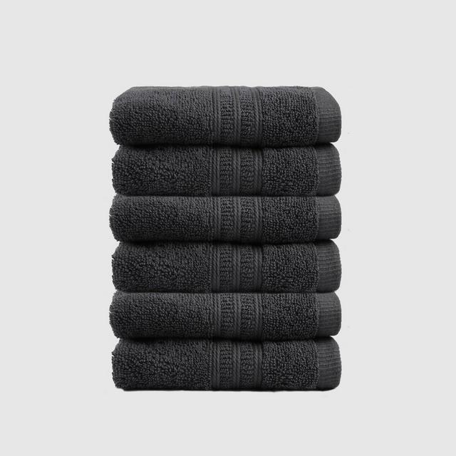 6pc Air Rich Innovative Technology Washcloth Set Coal - Trident Group