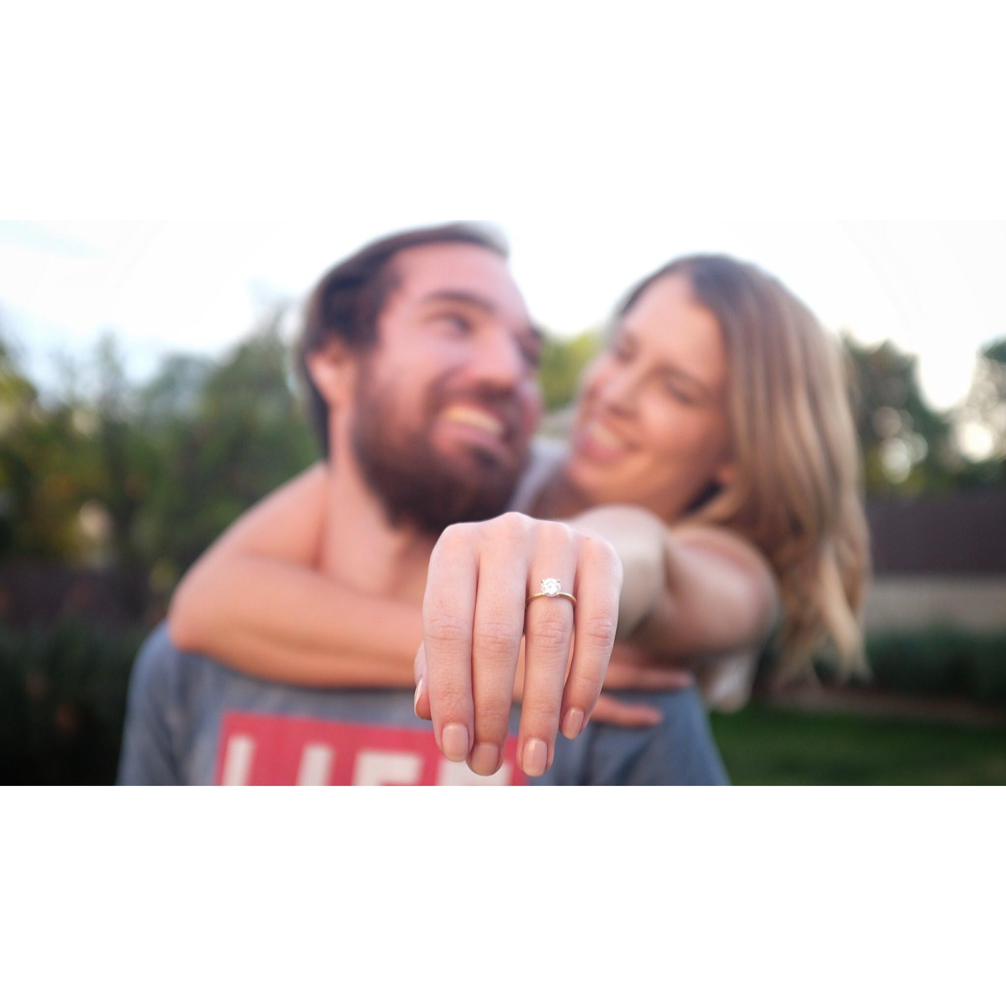 Two days after he proposed.