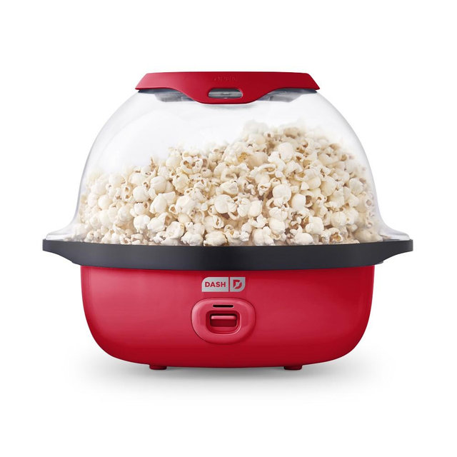 Dash Smartstore Stirring Popcorn Maker, Red