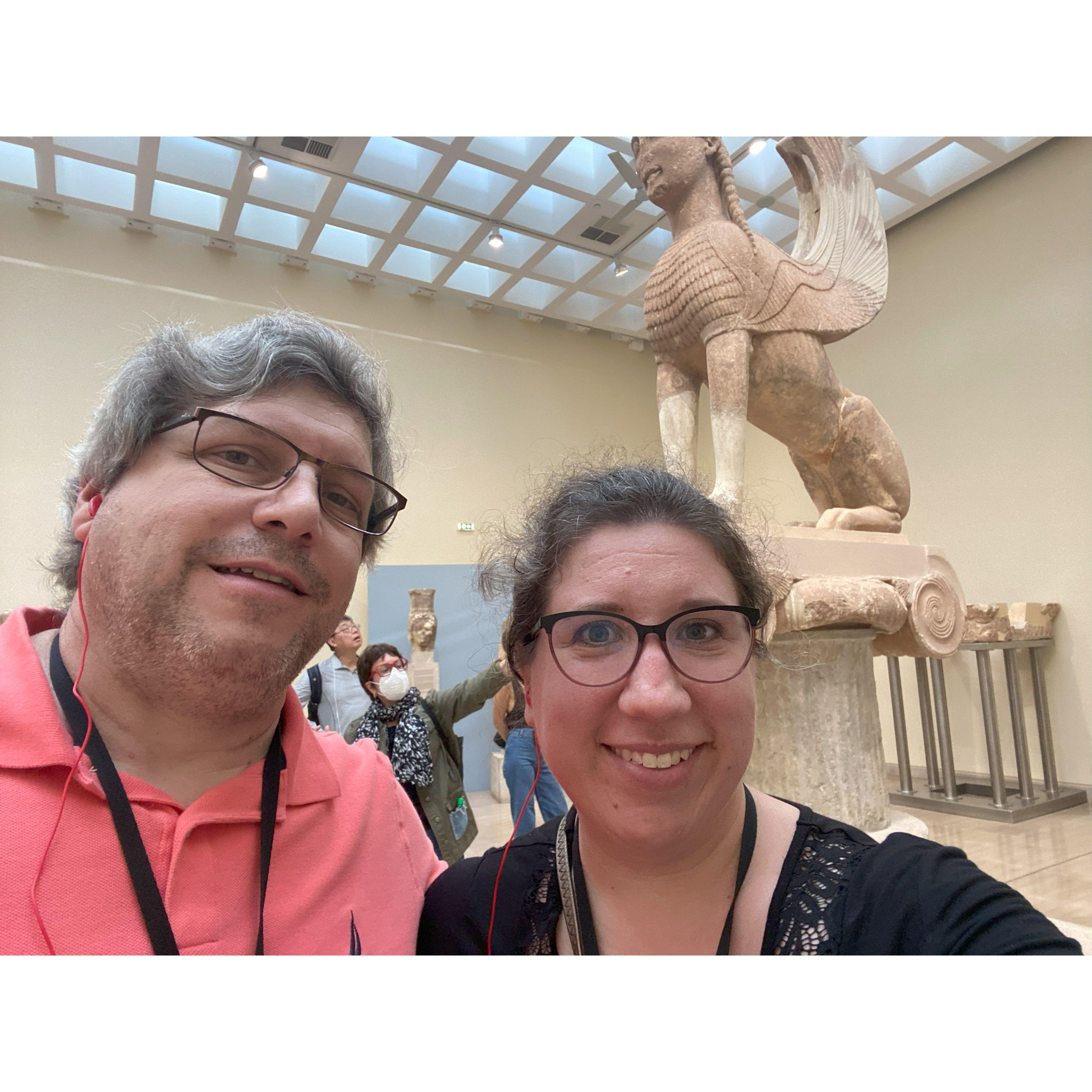 The most astounding piece in Delphi - The Sphinx, unearthed almost fully intact.
