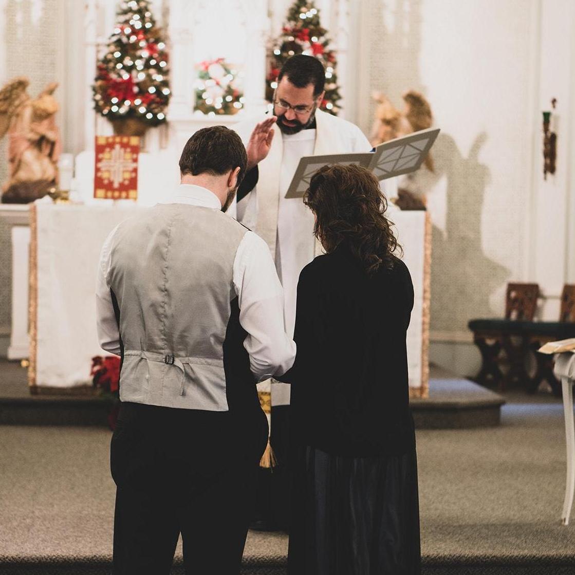 We were fortunate to have our good friend, Fr. Dennis, come to bless our act of betrothal and promise of marriage to each other.