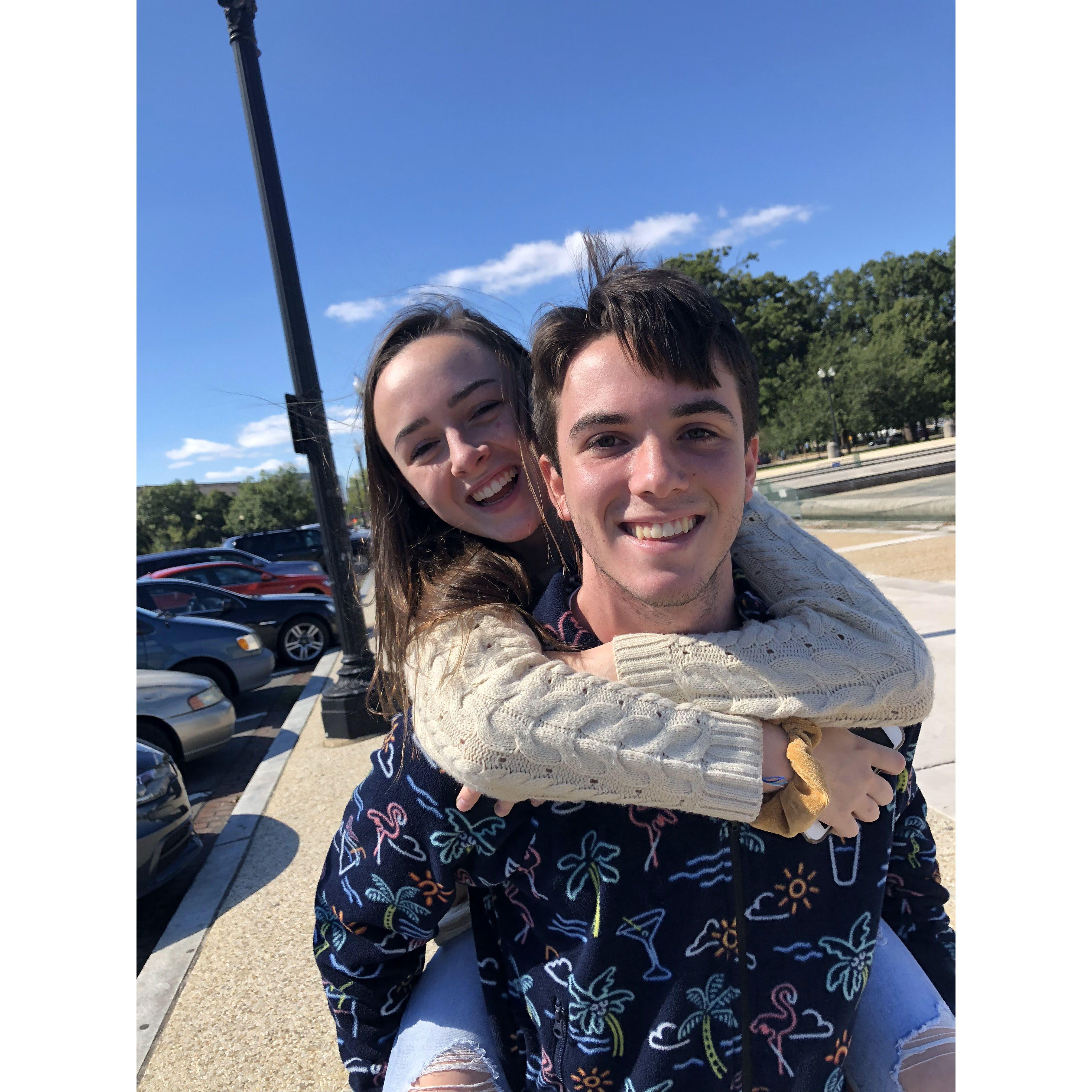 First of many trips together (this one's in D.C.)