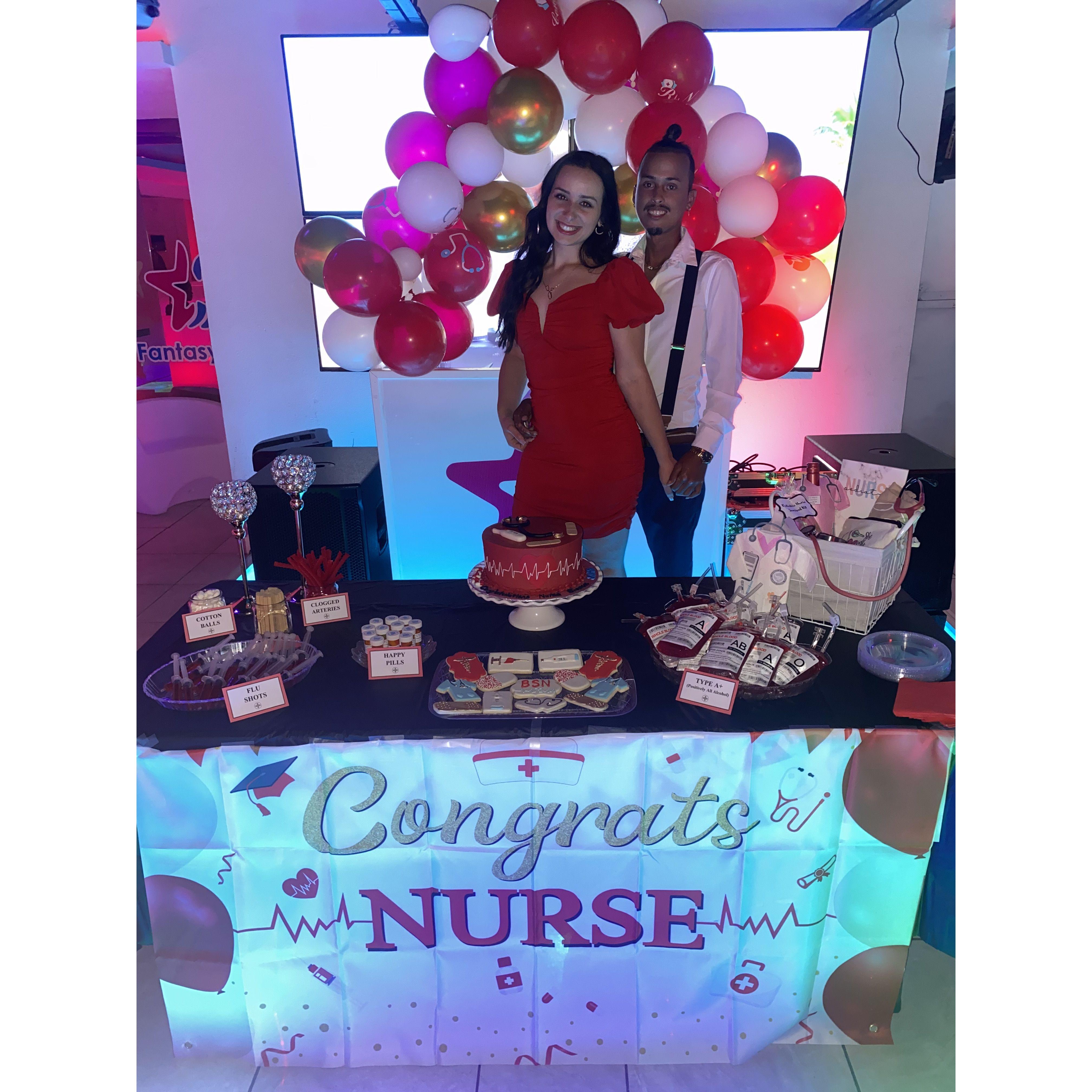Eliel threw Bianca a graduation party!