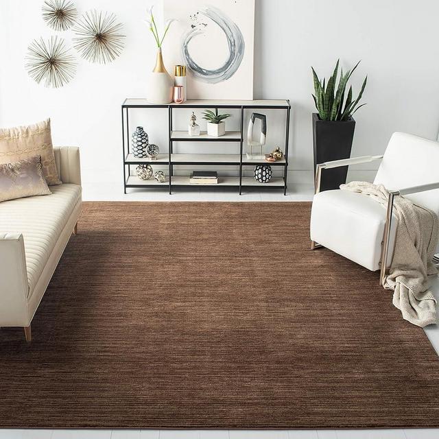 SAFAVIEH Area Rug 8x10 - Vision Collection - Large - Brown, Modern Ombre Tonal Chic Design, Non-Shedding & Easy Cleaning, Ideal for Living Room, Bedroom, Office, Dining Space (VSN606E)