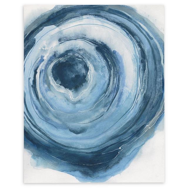 Watercolor Geode II 14-Inch x 18-Inch Rectangular Canvas Wall Art in Blue