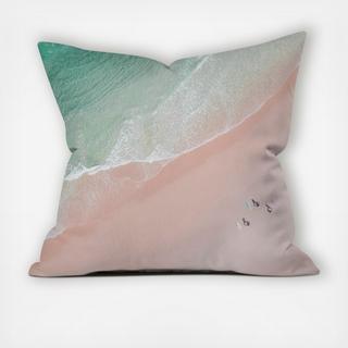 Surf Yoga Throw Pillow