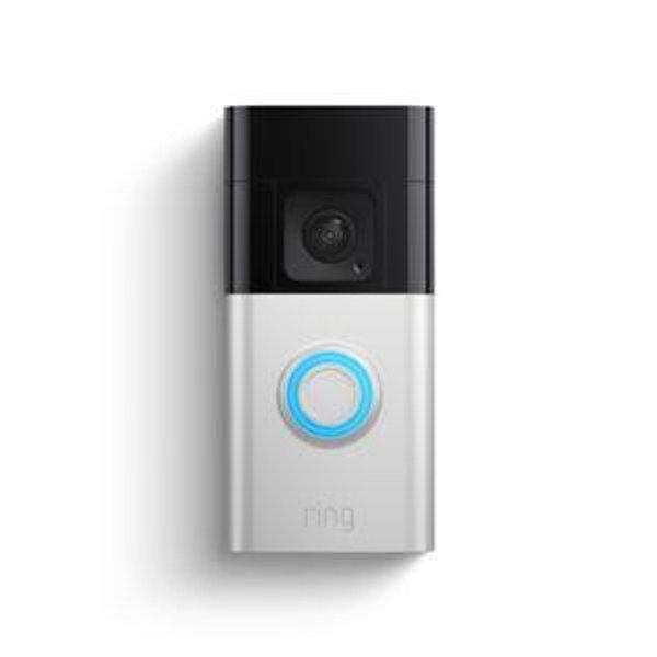 Ring Battery Doorbell | Home or business security with Head-to-Toe Video, Live View with Two-Way Talk, and Motion Detection & Alerts (newest model), Satin Nickel