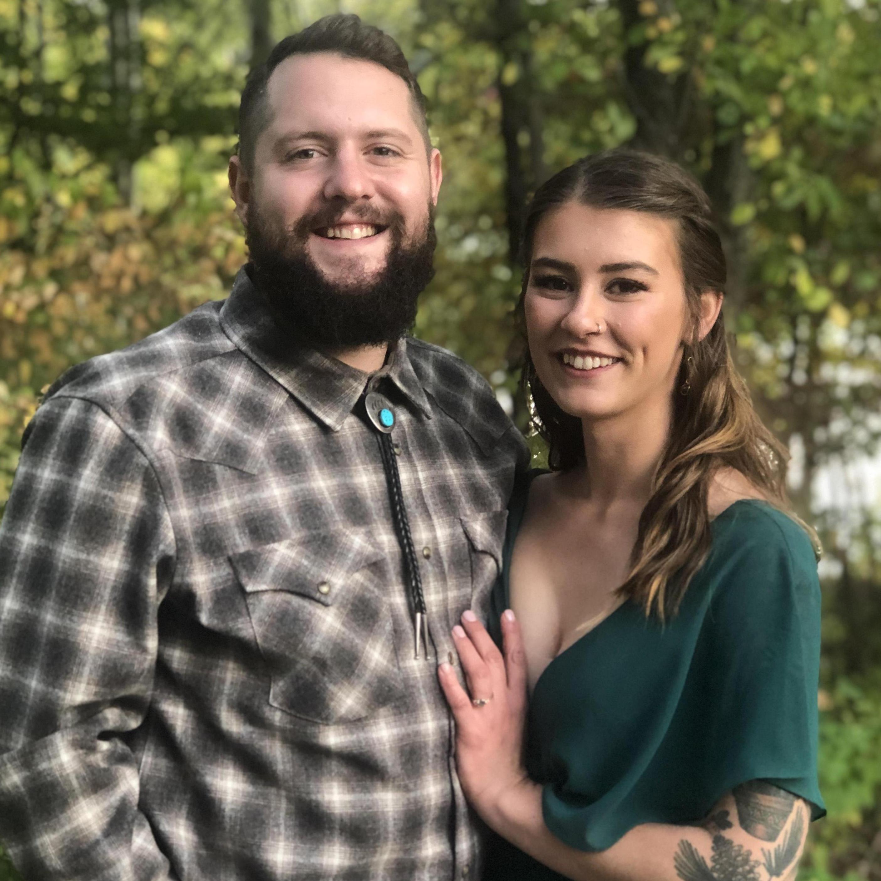 At our friends, Katie & Alex’s, wedding in 2020.