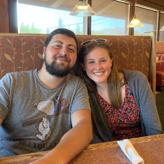 Our first photo together