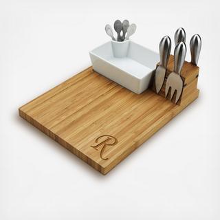 Engraved Buxton 10-Piece Charcuterie Board & Tool Set