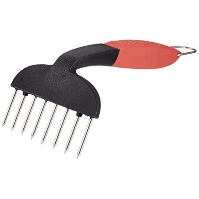 Outset Stainless Steel Meat Shredder Tools, Set of 2 BBQ Meat Claws with Soft Grip Handle