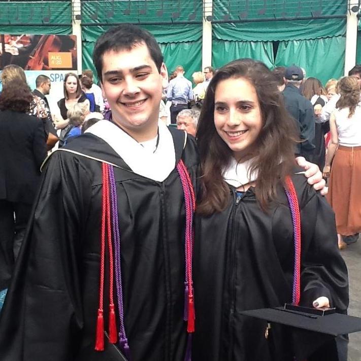 Still together 4 years later at graduation!