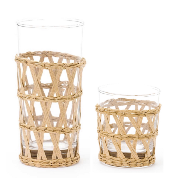 Natural Island Wrapped Glassware - Ice Tea