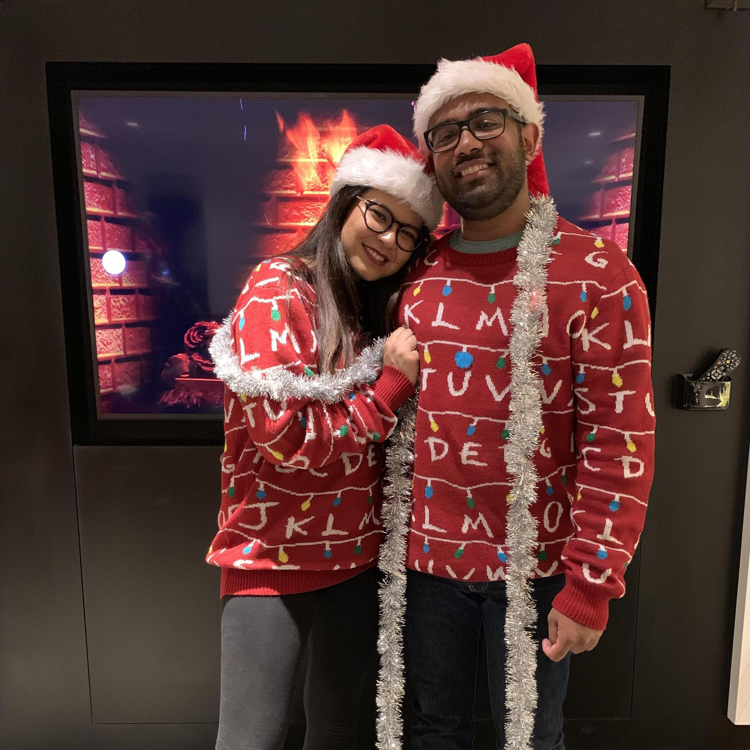 Matching Christmas Sweaters :D