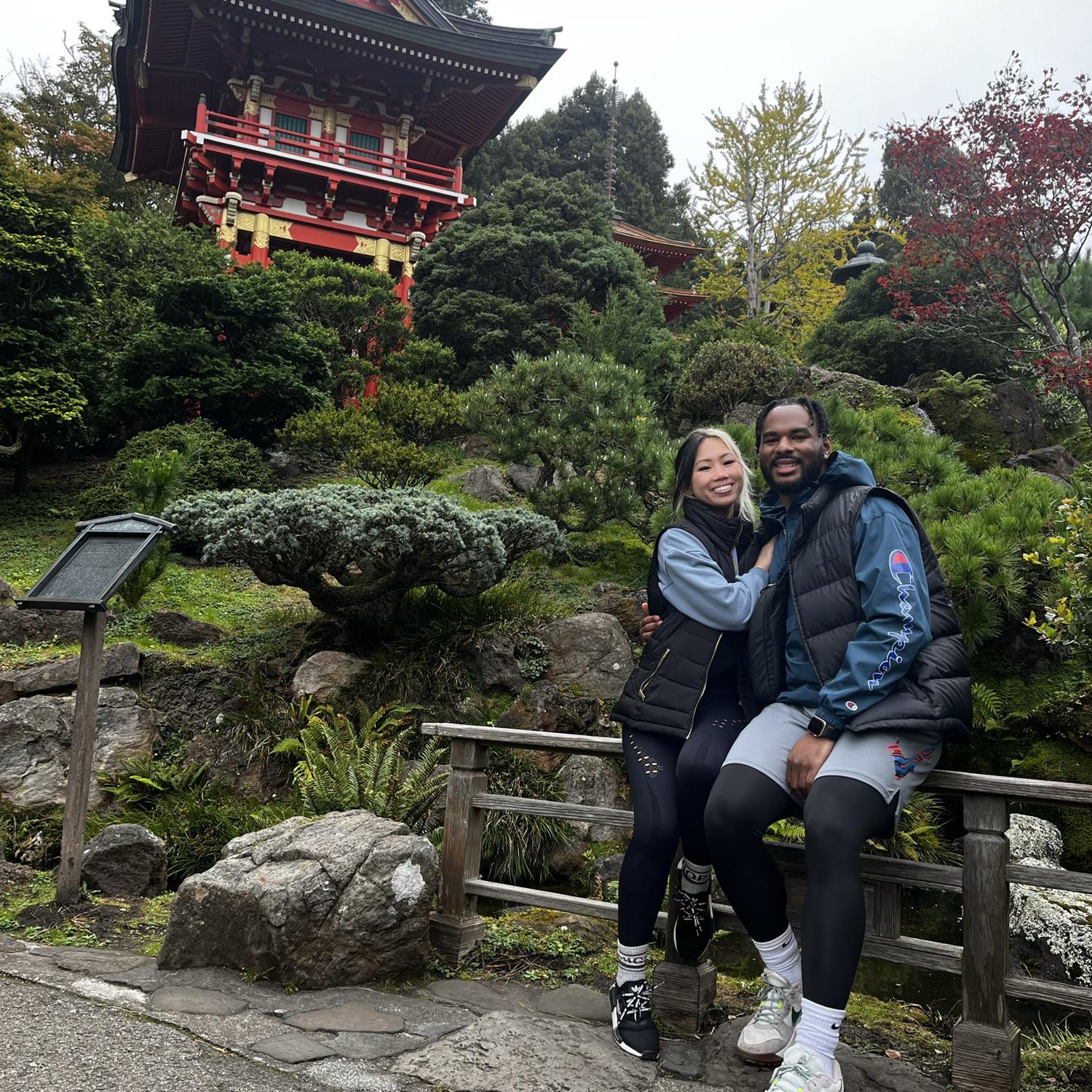 Visiting the Japanese tea gardens in San Francisco!