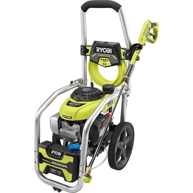 3300 PSI 2.3 GPM Cold Water Gas Pressure Washer with Honda GCV190 Idle Down