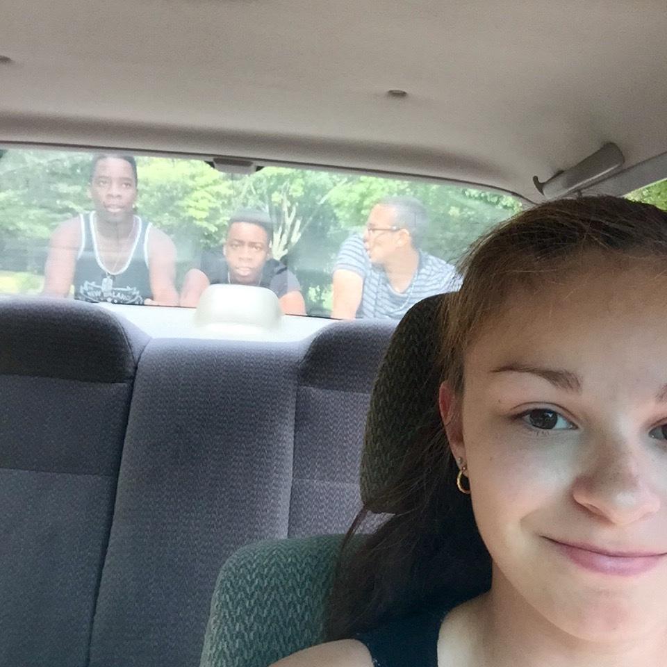 Aug 22nd 2015 - Pushing the car to the mechanic ft. Eliot and Adrian