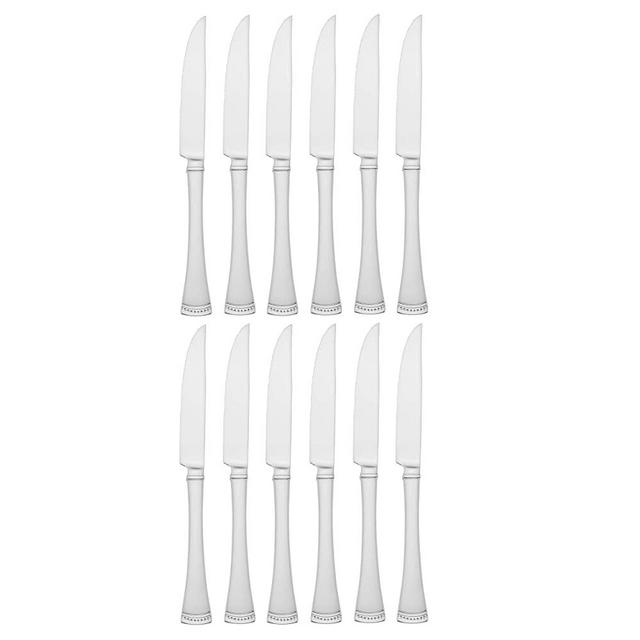 Lenox Portola 12-Piece Steak Knife Set, 3.60 LB, Metallic