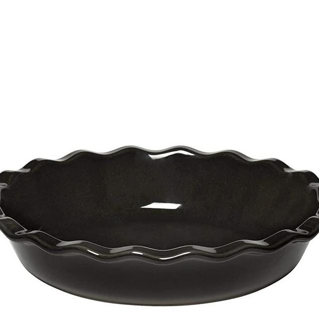 Emile Henry Made In France 9 Inch Pie Dish, Charcoal