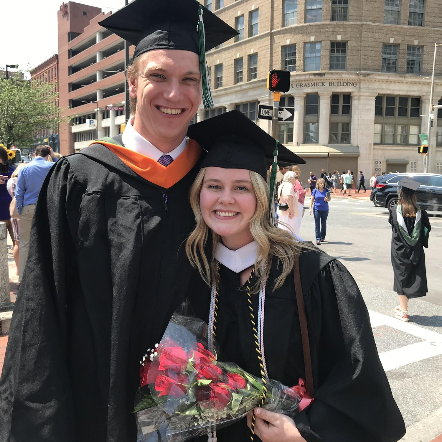 Loyola Maryland graduation in 2019… back when we were still just friends :)