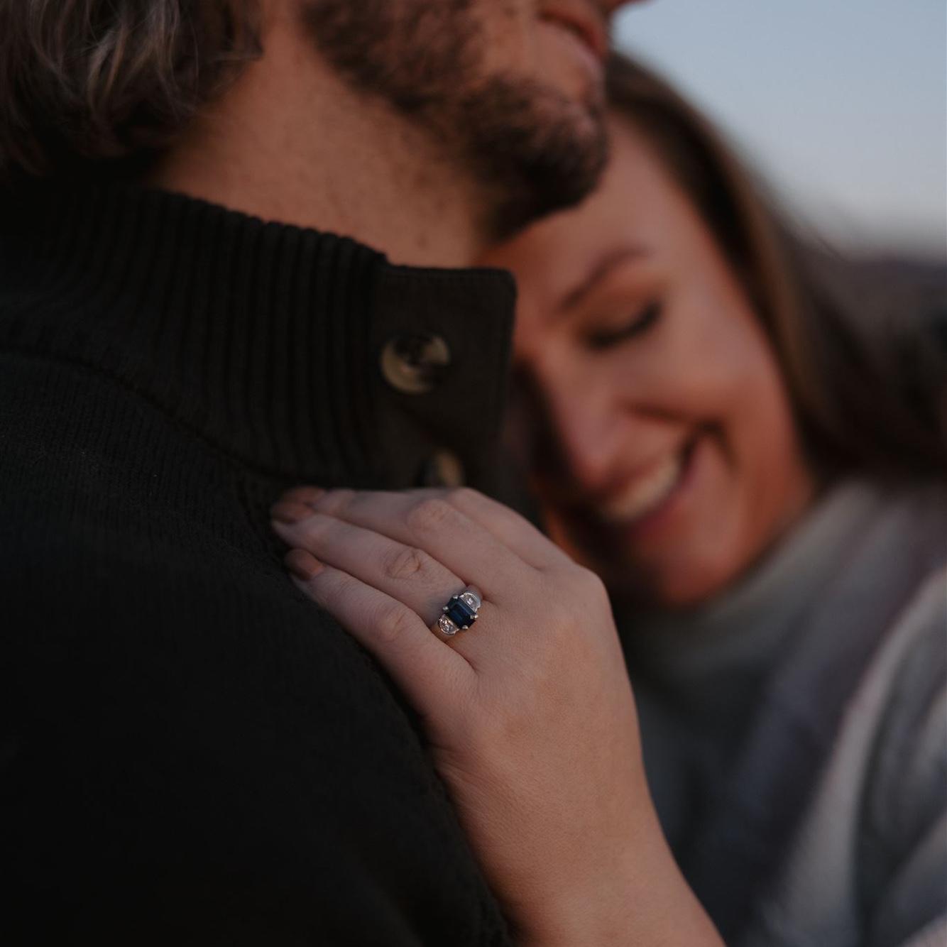 Jim proposed to Lauren with the ring her late Dad gave her Mom for their own 10th wedding anniversary
