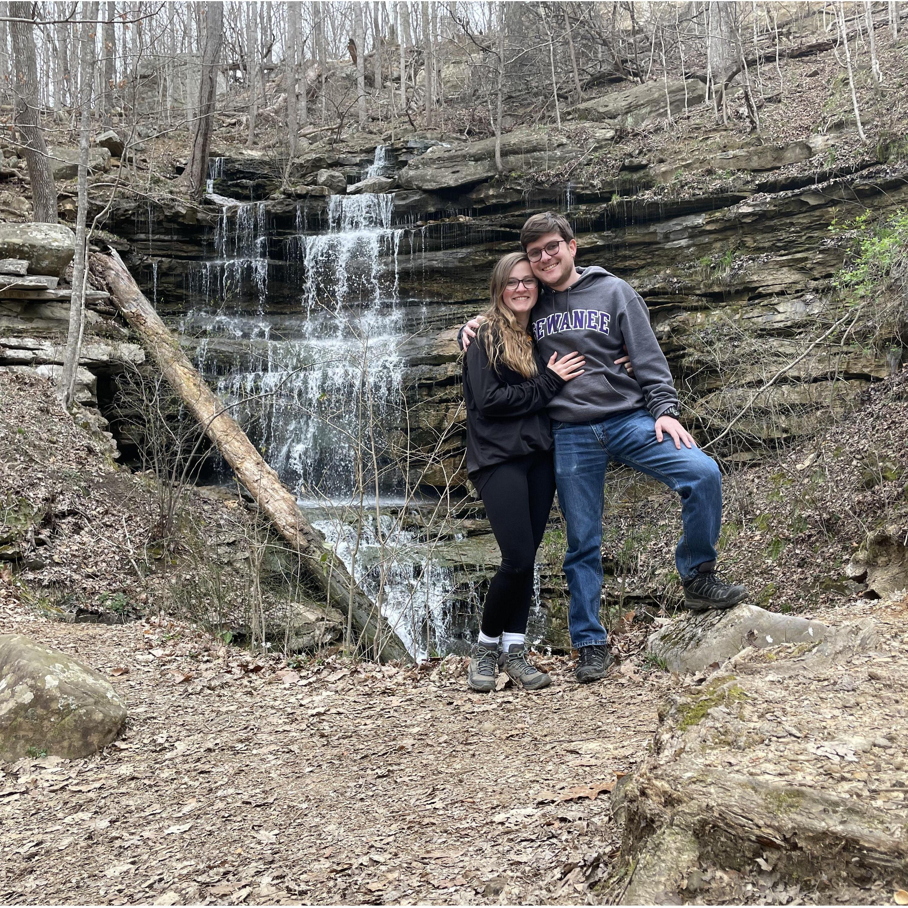 March 2023: The day it all started while on a hike at Sewanee University of the South (Will's undergraduate alma mater).