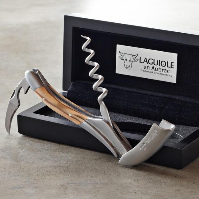 Laguiole En Aubrac Waiters Corkscrew, Olivewood