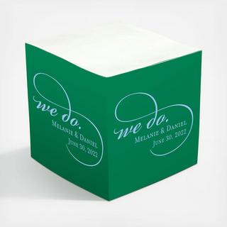 We Do Sticky Memo Desk Cube