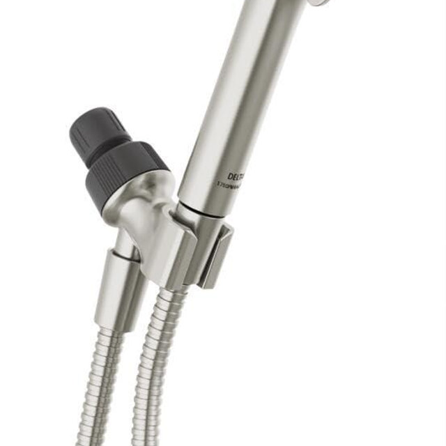 DELTA - FAUCET - 4-Spray Handheld Shower Head, Brushed Nickel, 2.5 GPM, 75413DSN