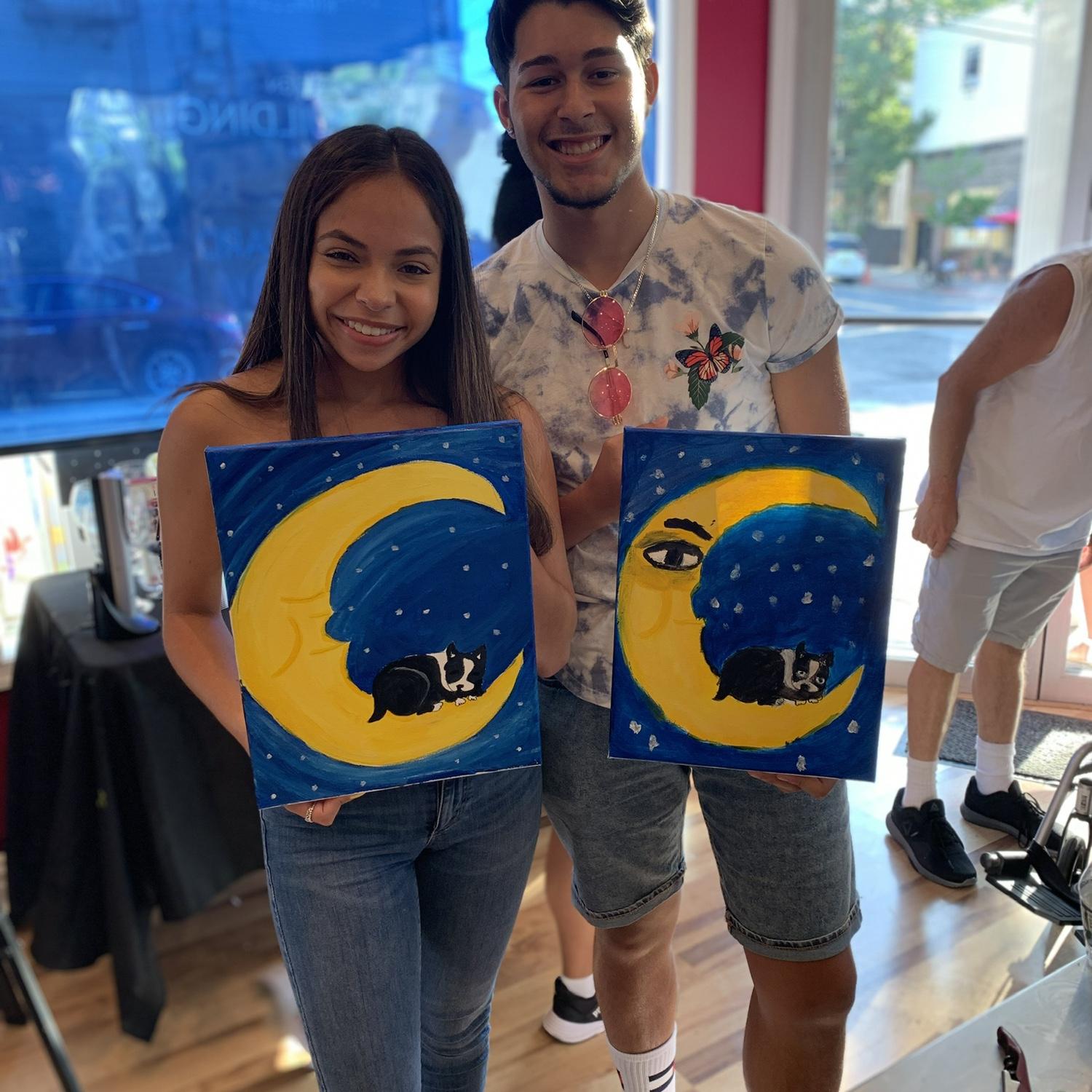 Cute painting date!