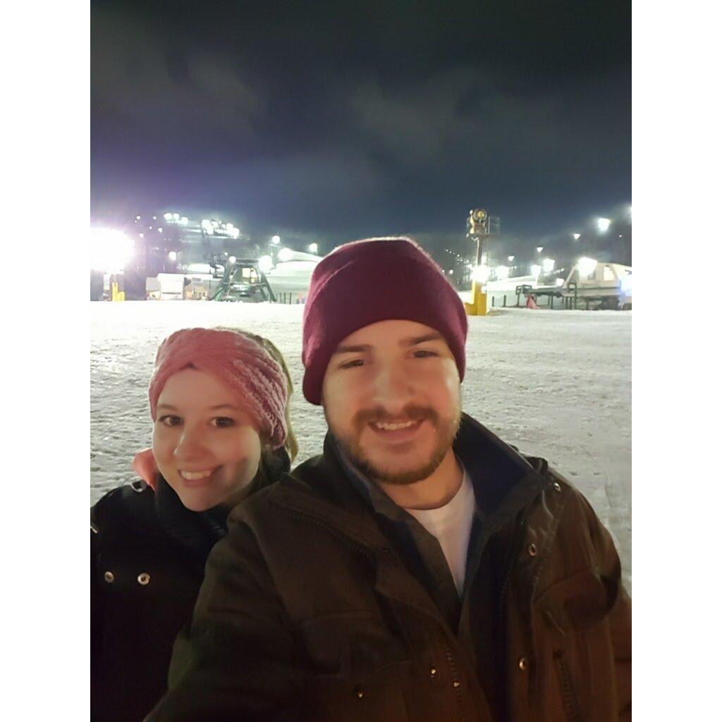 We ski! Well, Don skis. Kallie slides down on her butt.