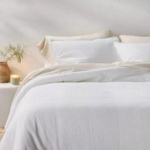 Heavyweight Linen Blend Comforter & Sham Set - Casaluna™ (Full/Queen)