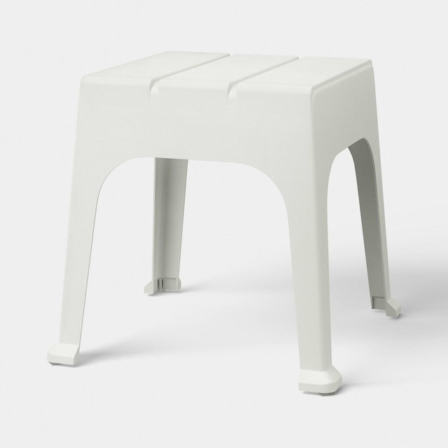 Resin Patio Accent Table Cream - Room Essentials™
