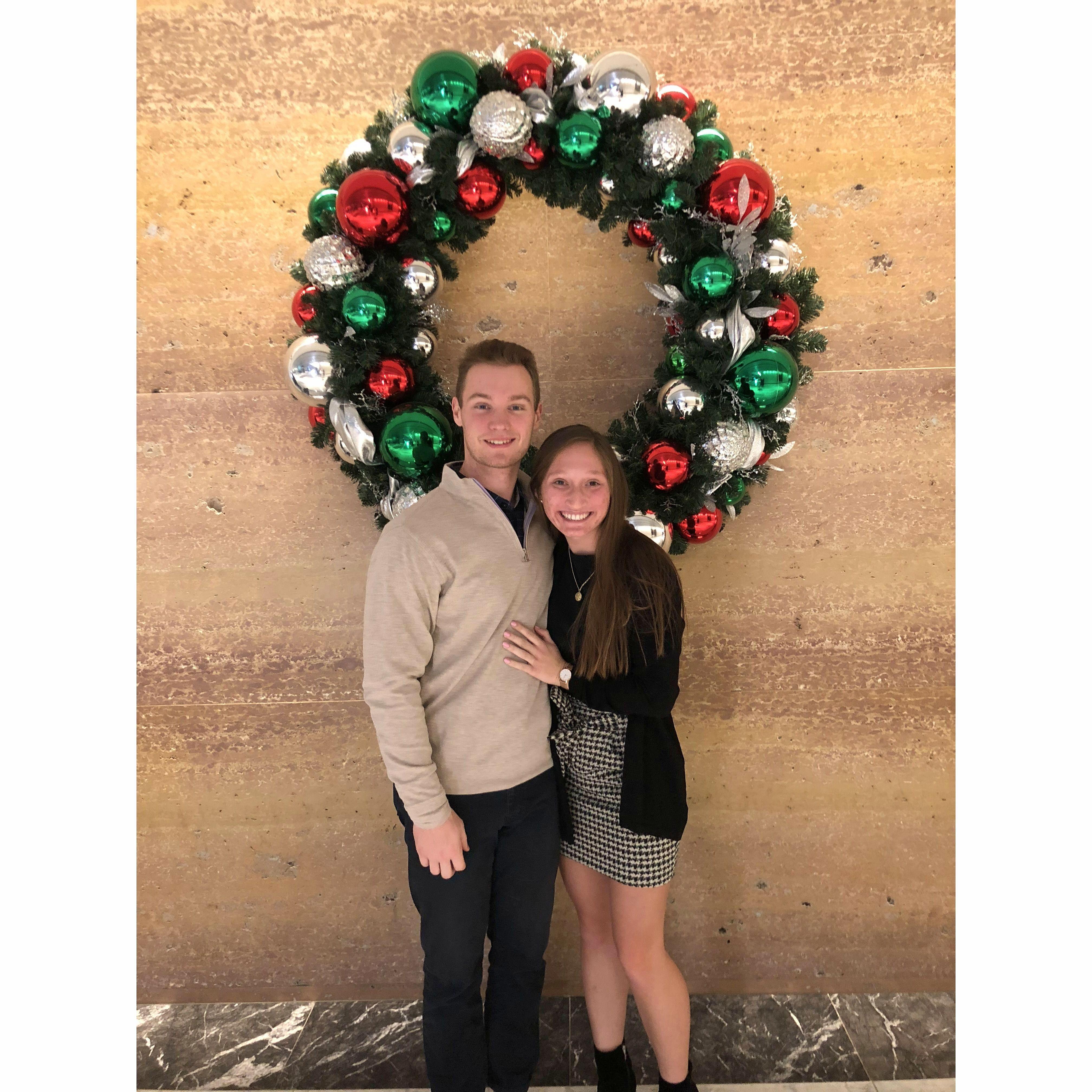 The first photo together! After only a month of dating, Crey and Allison went on their first trip together as a couple to Chicago!