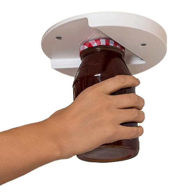 The Grip Jar Opener: The Original Under Cabinet Lid Opener, Since 1977, Opens Any Size/Type of Lid Effortlessly, Perfect for Arthritis, Weak Hands, and Seniors