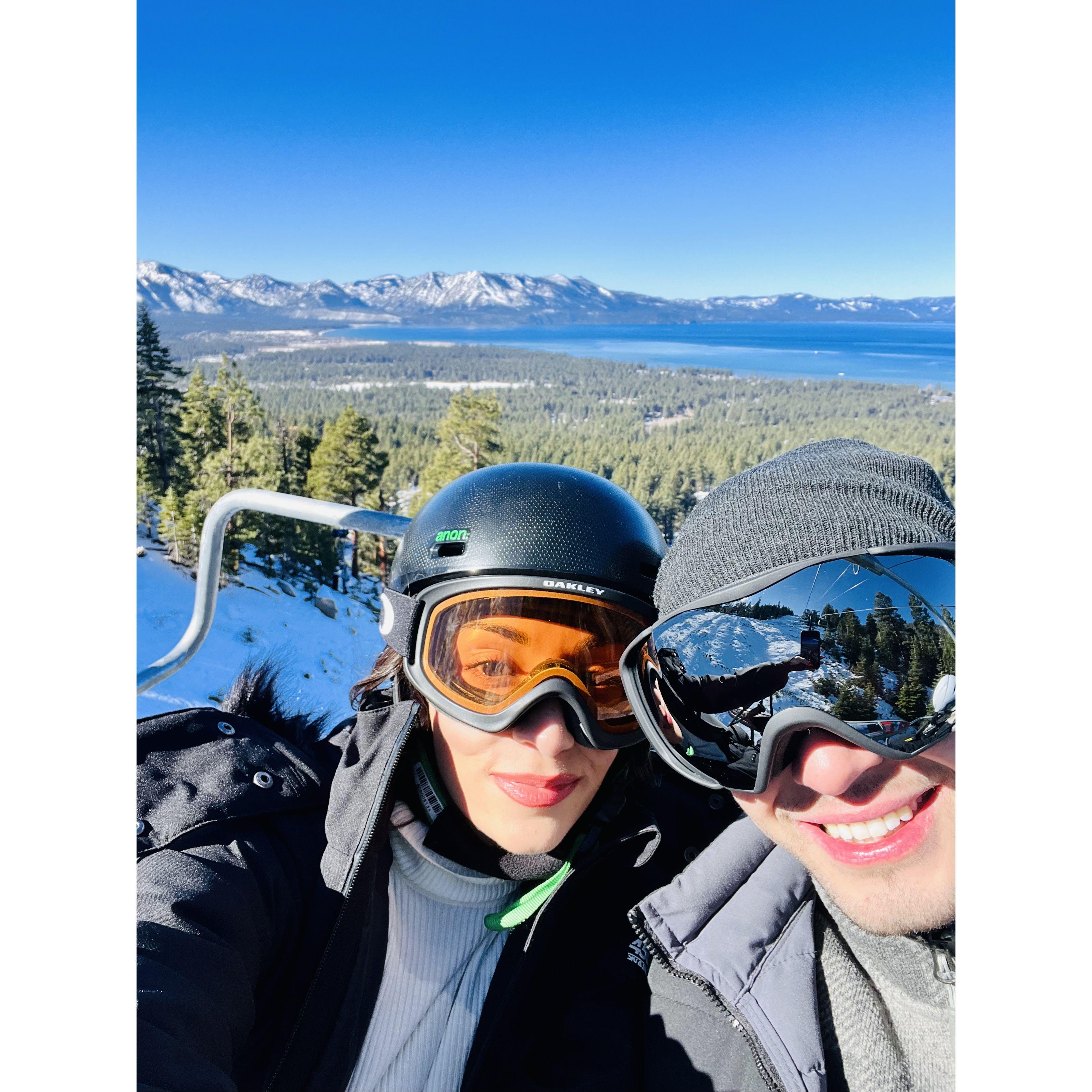 Our first ski trip, Lake Tahoe. 2022