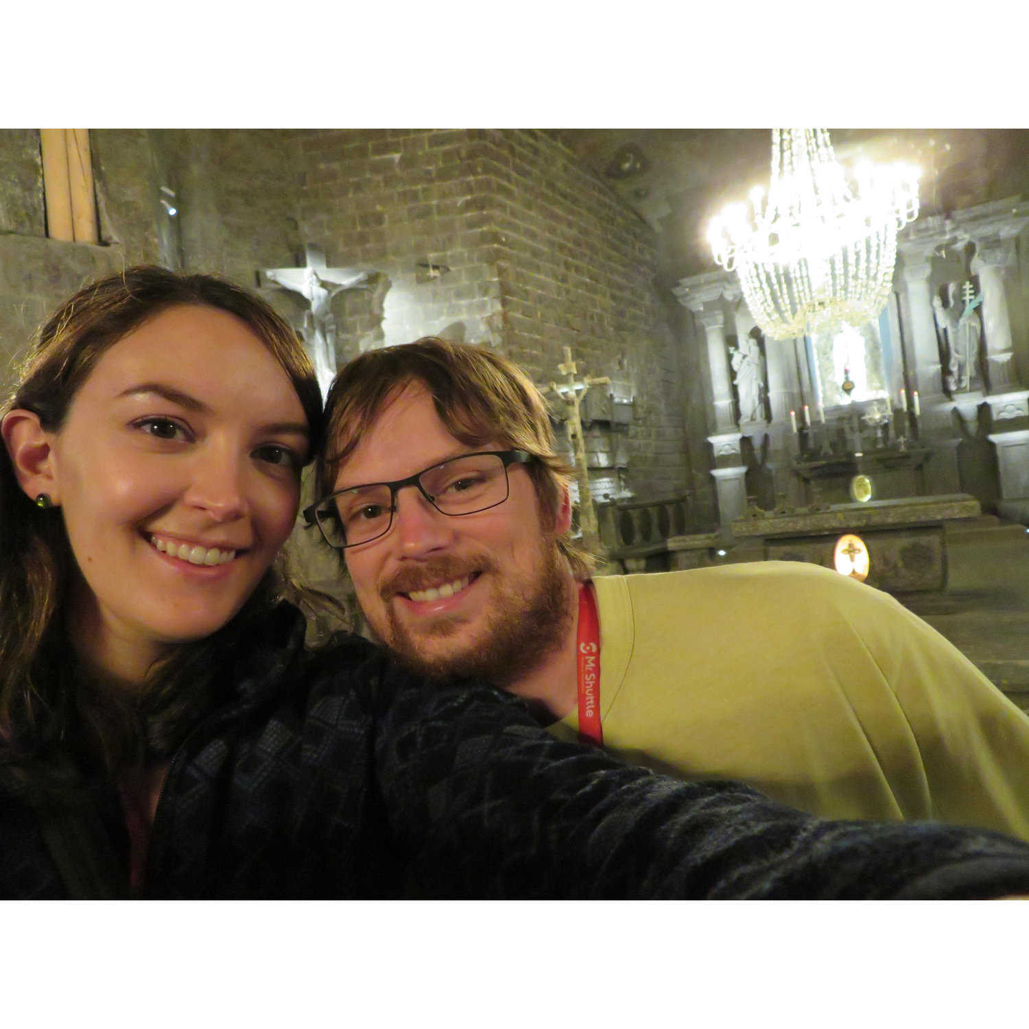 Wieliczka Salt Mine after our friend Michael treated us all to a song.