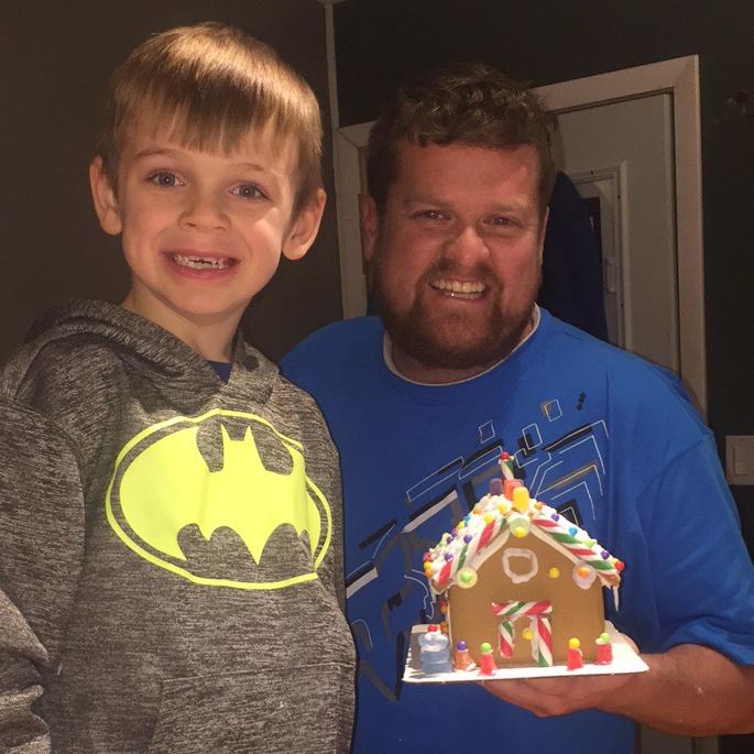 Keegan and Jansen's Gingerbread House (mine was better)