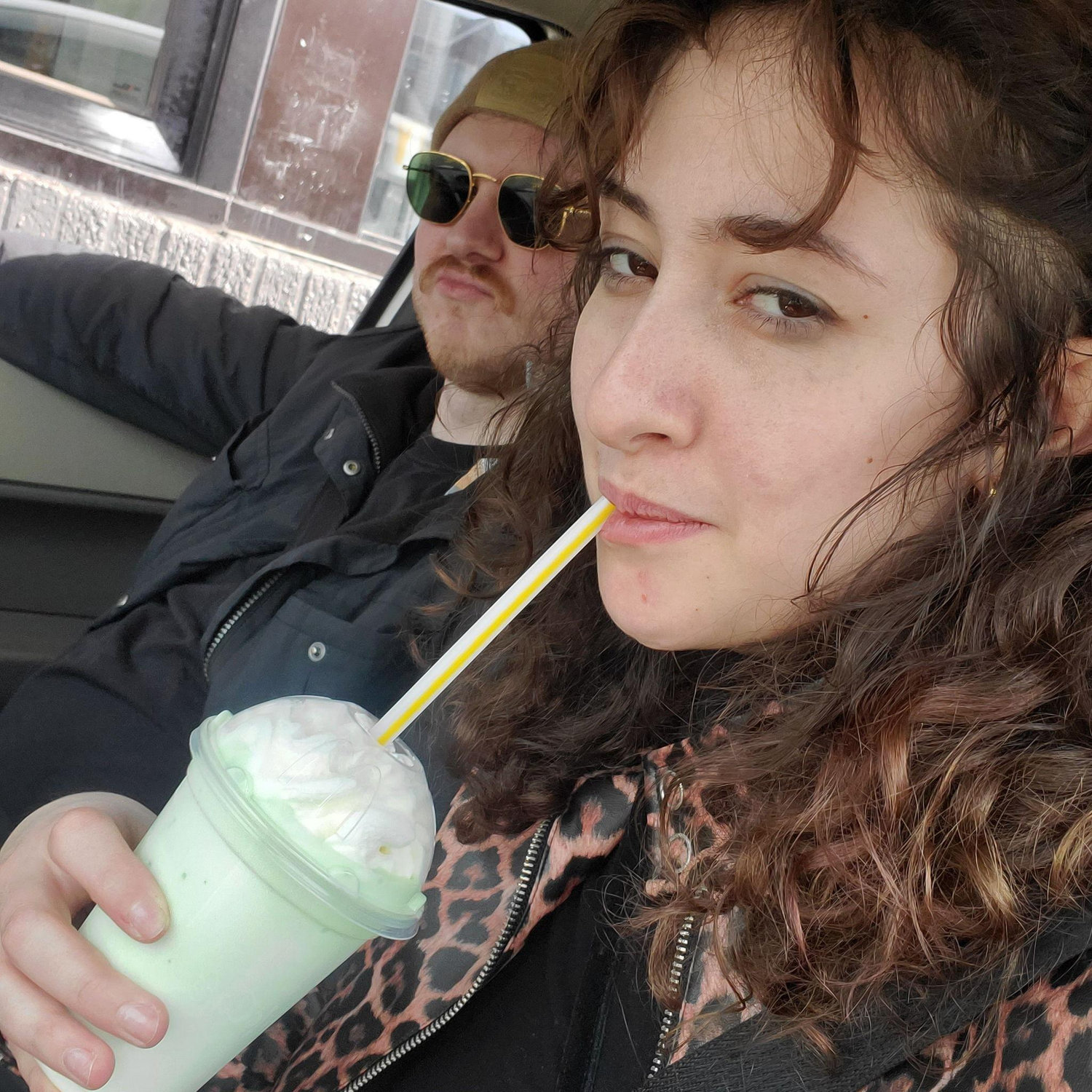 Our yearly trip to McDonalds for a Shamrock Shake, they really nailed that one. (2022)