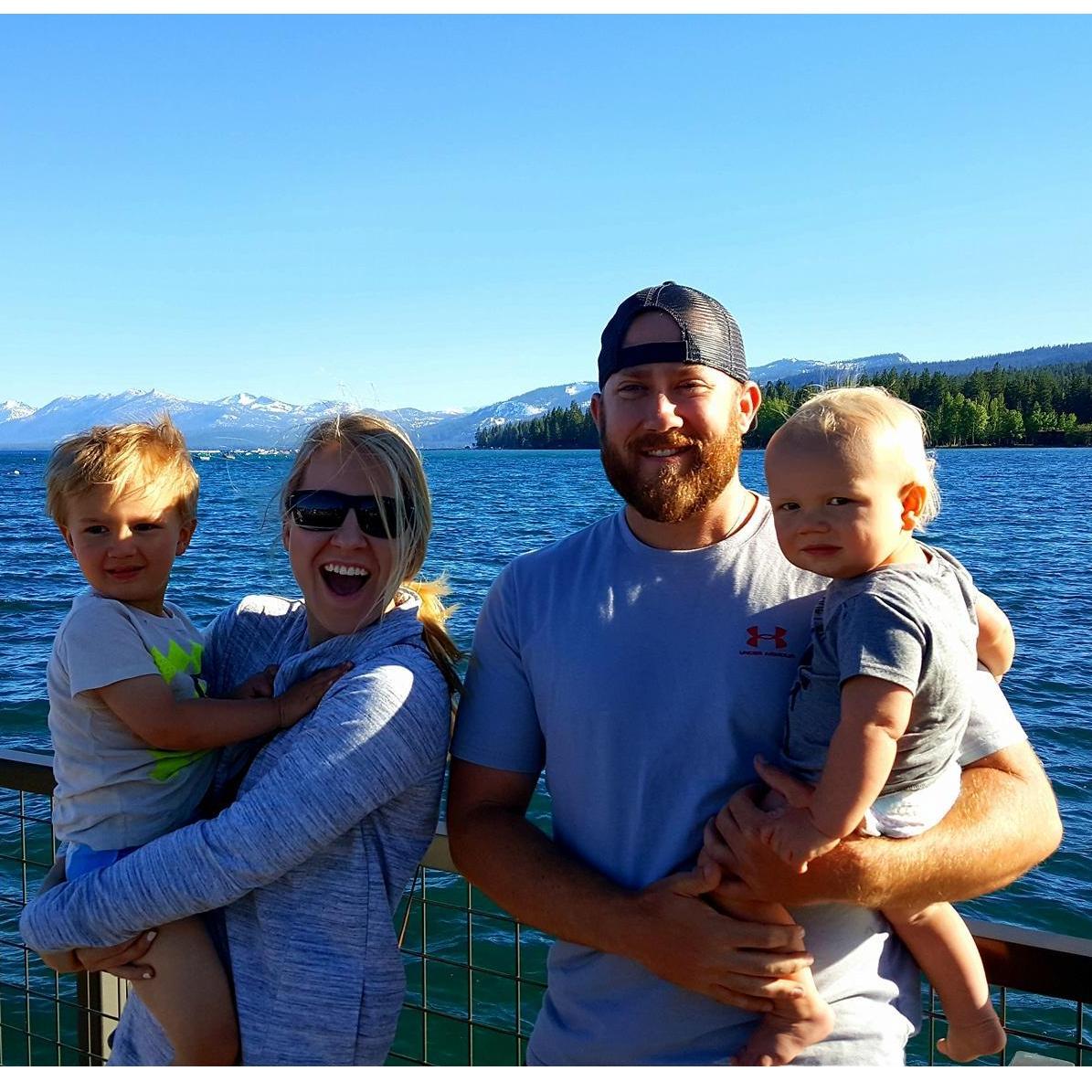 Lake Tahoe with Rachel's nephews