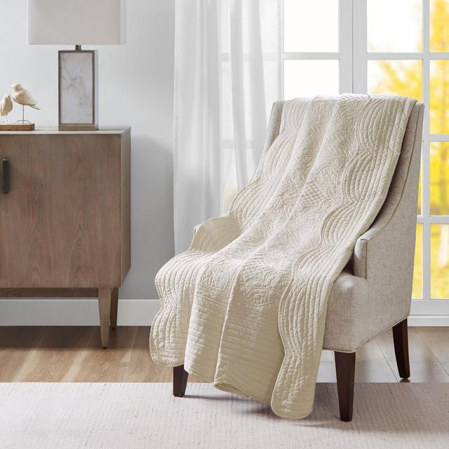 Ivory Quilted Throw (60"X70")